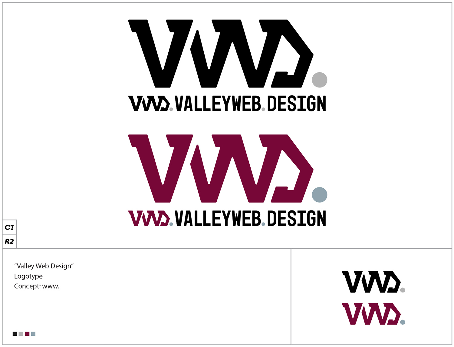 Valley Web Design logo concept 7 revision 2